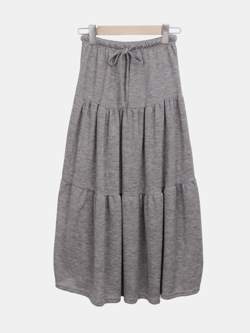 Been Melange Long Flare Skirt