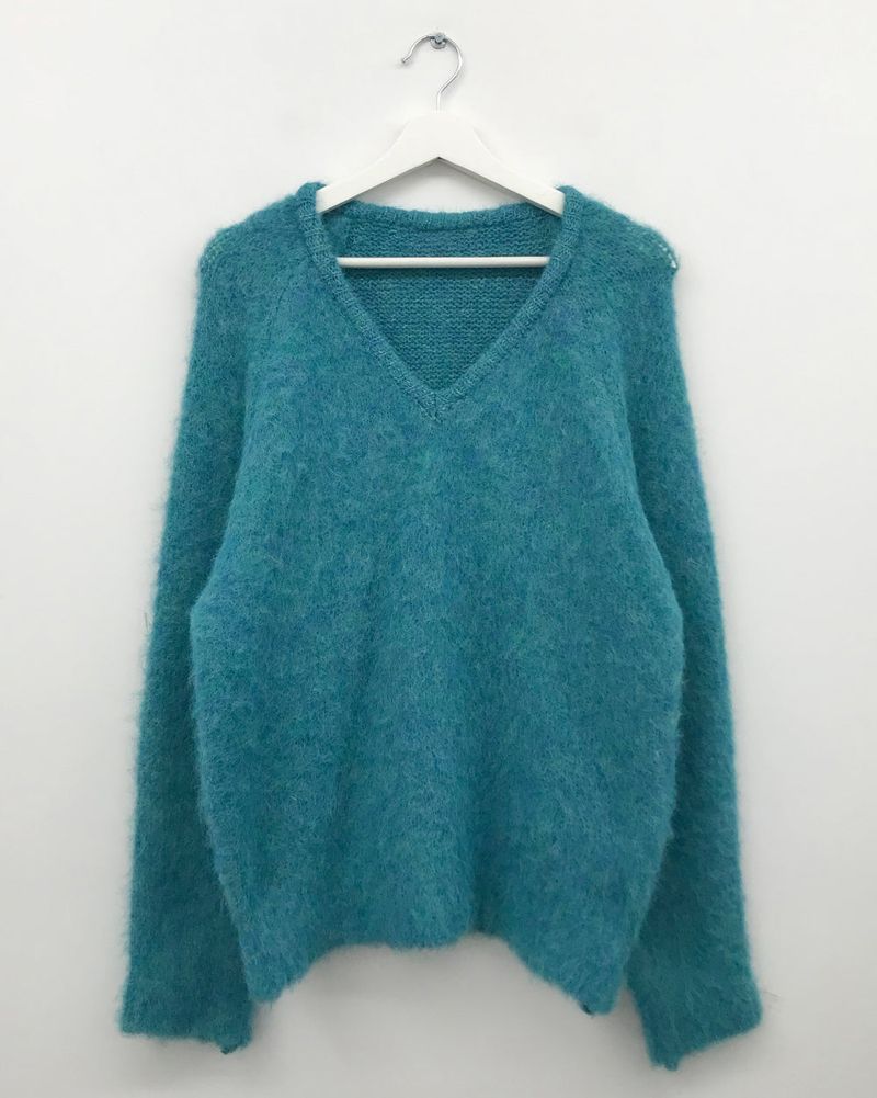 [MD Pick]Wool-Touch Brush V-Neck Knit (4 Colors)