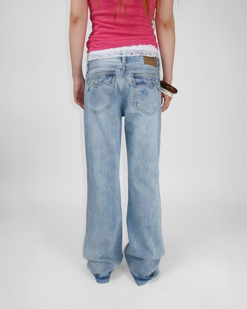 ICE LOW DENIM PANTS