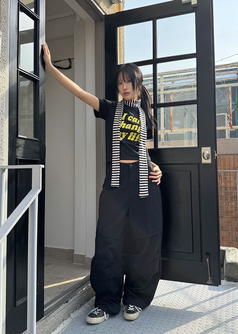 BLUE POINT BLACK PANTS