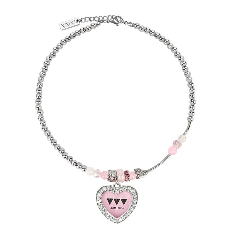 VVV（ブイブイブイ）の「Pop Star Cubic Heart Bead Surgical Necklace（Accessories）」