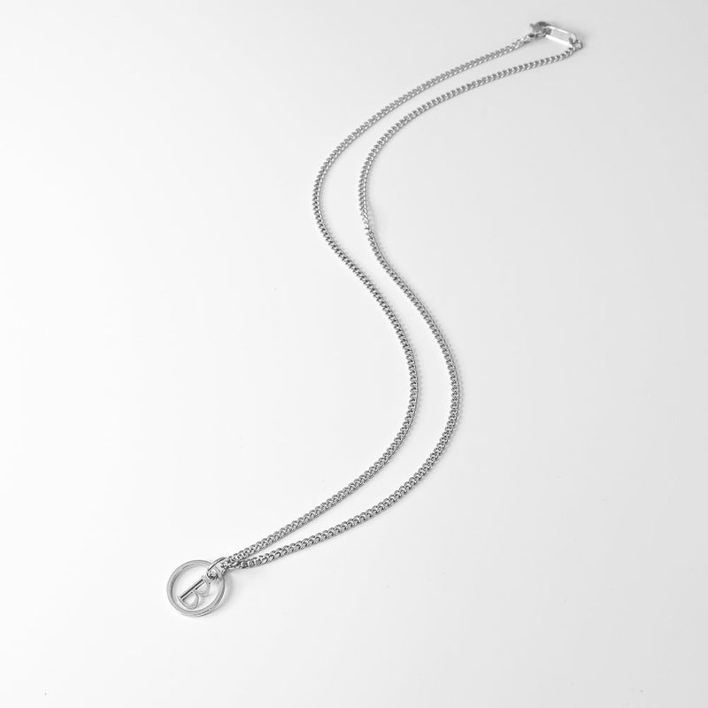 Men's Necklace Circle Pendant Simple Design_CLEF CIRCLE B NEC
