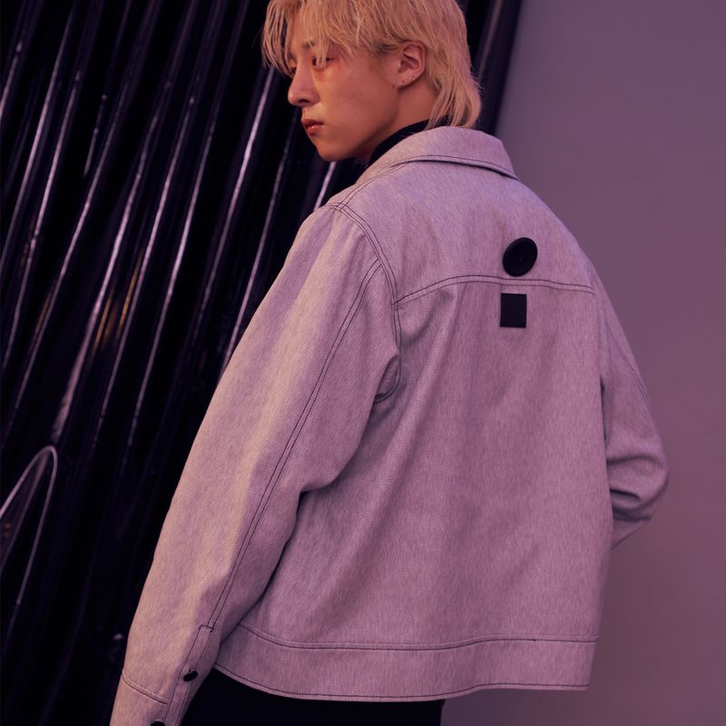 WHITE denim jacket