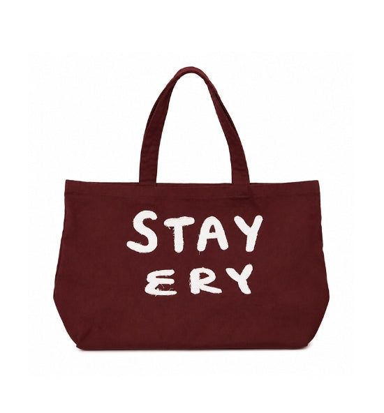Daisy Patch Lettering Big Tote Bag