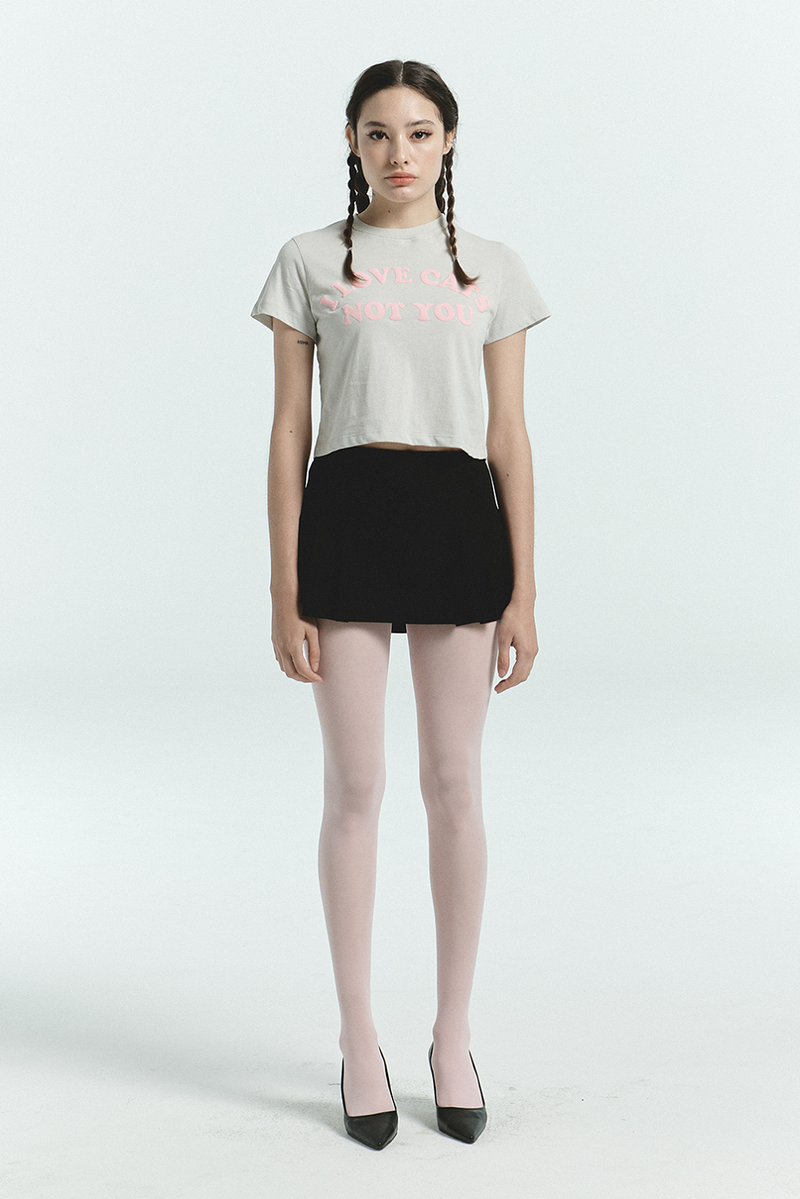 ITZAVIBE（イッザバイブ）の「[IBB22UT11WH] WHITE MATCHS COLOR LOVE CAT T-SHIRTS（Tops）」