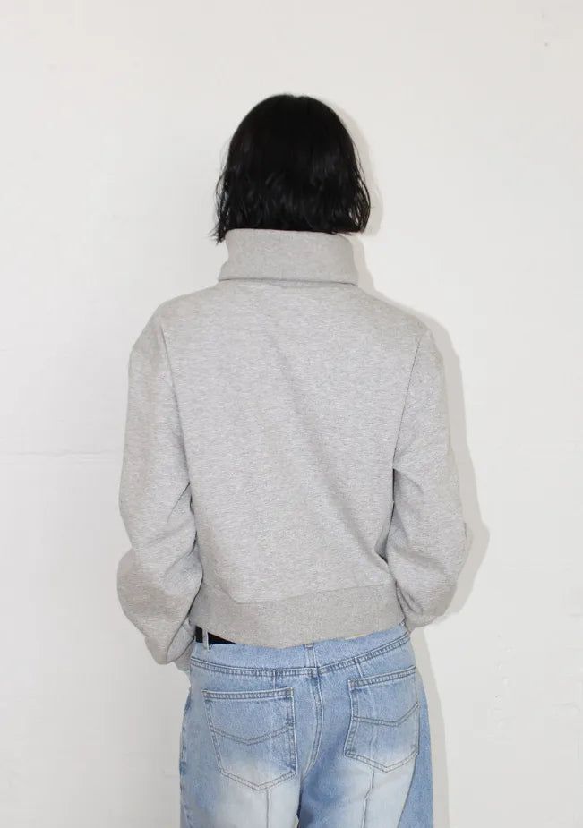 FLOWER PANEL HIGH-NECK JUMPER