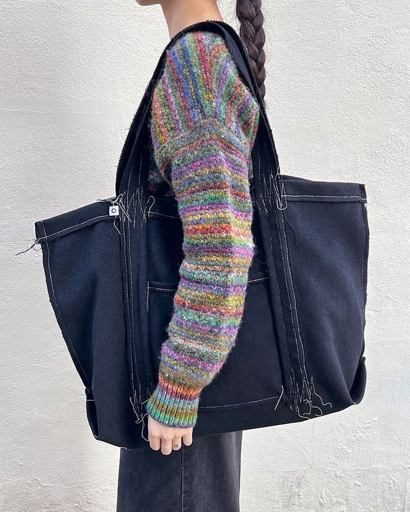 O Logo Drawing Stitch Bag / Brown