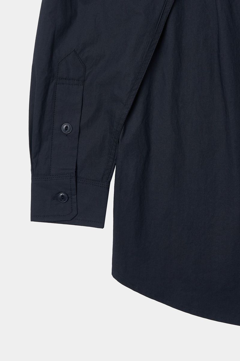 One Pocket Paper Work Shirt (Navy)