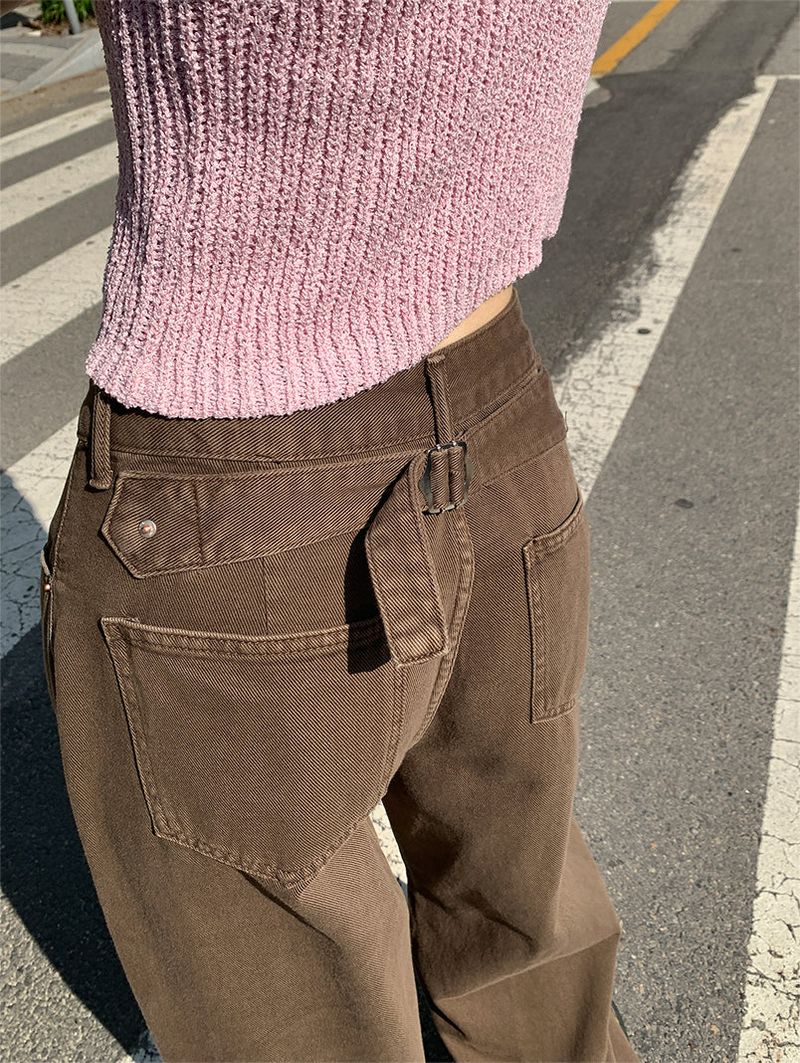 POINT BACK CLIP WIDE PANTS (3C)
