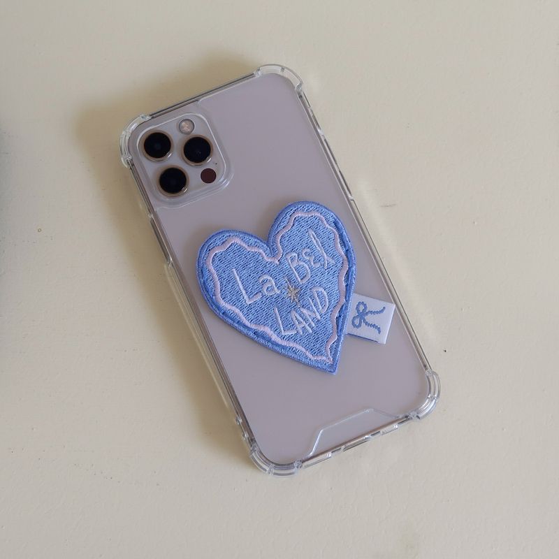 LabelLand(ラベルランド)の「HEART LABEL PHONECASE (BLUE)(Smartphone Accessories)」