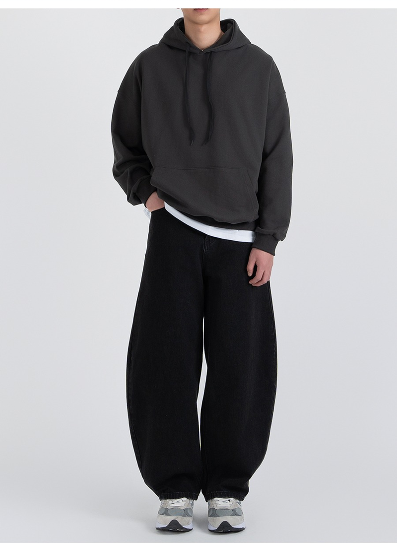 Authentic Relaxed Basic Hoodie Dark Gray