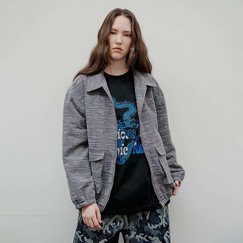 [Unisex] Jacquard Jumper Grey