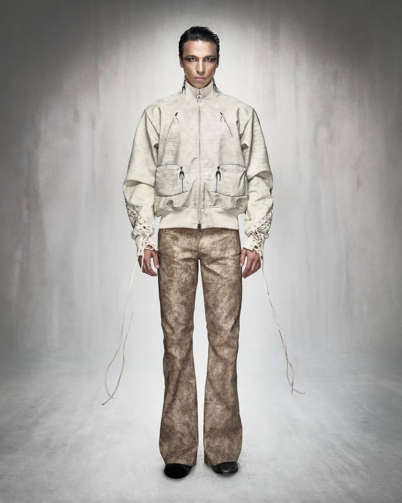 MDC CROCODILE BOOTCUT PANTS