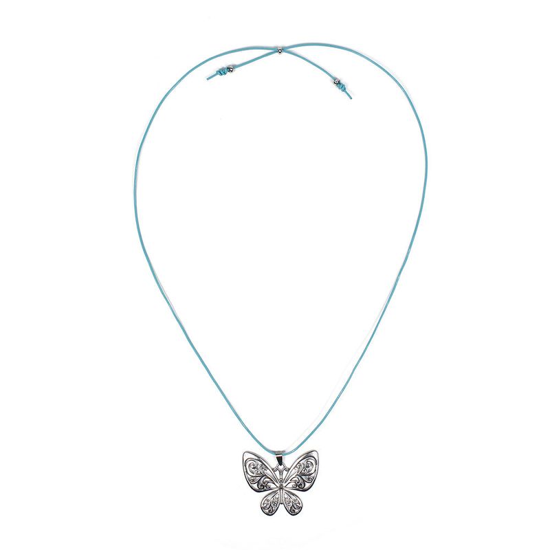 mint butterfly necklace
