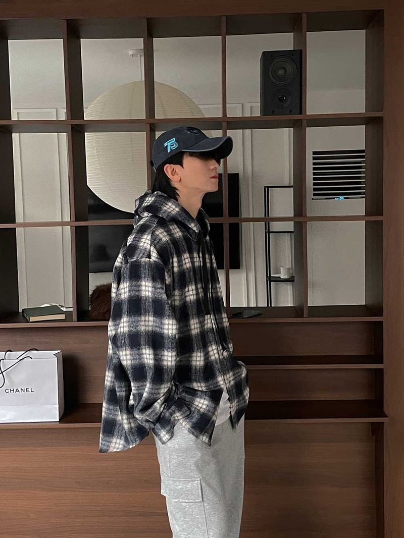 2 Low Hood Check Shirt (2color)