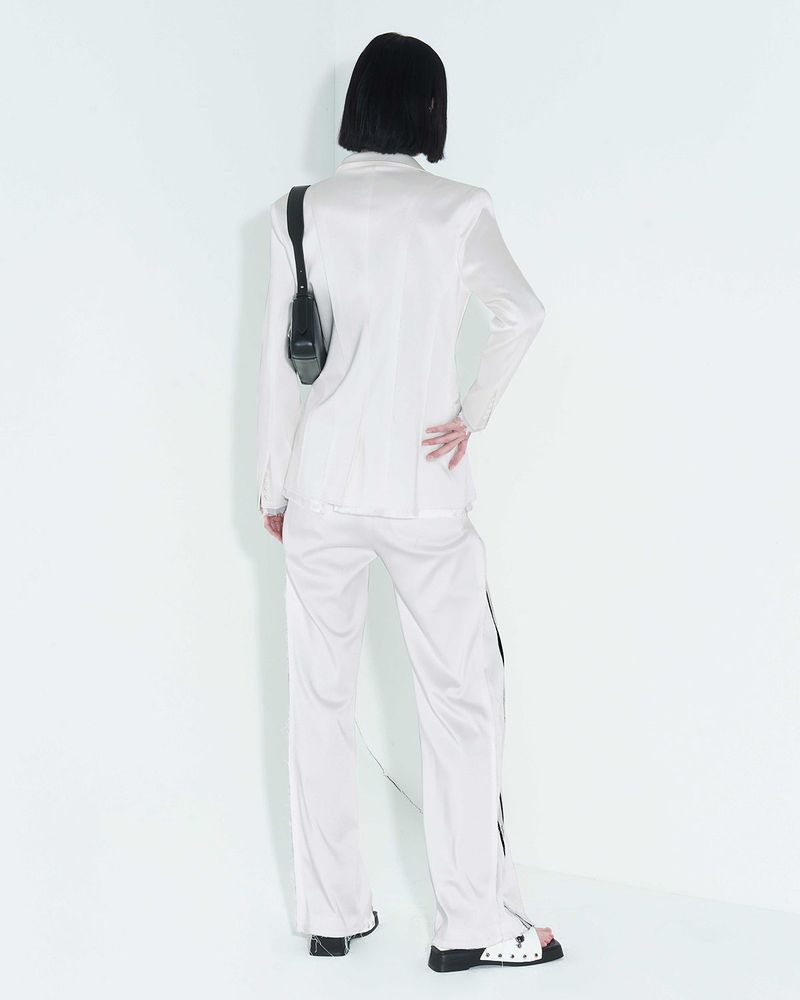 Raw Edge Slim Jacket _ White