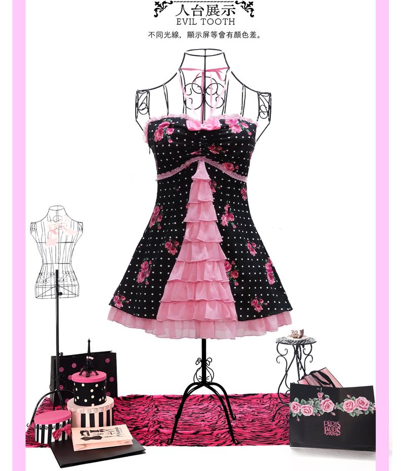 EVIL TOOTH（イービルトゥース）の「Rose Window Strapless Halter Dress（Dresses）」
