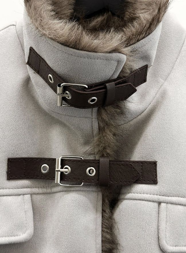 Recho Adjust Fur Suede Jacket