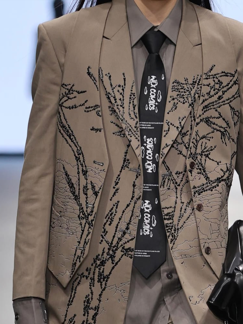 Hand Painted Tree Waistcoat