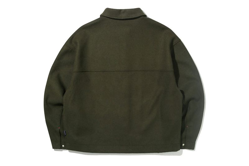 DOUBLE LAYER WOOL JACKET_KHAKI