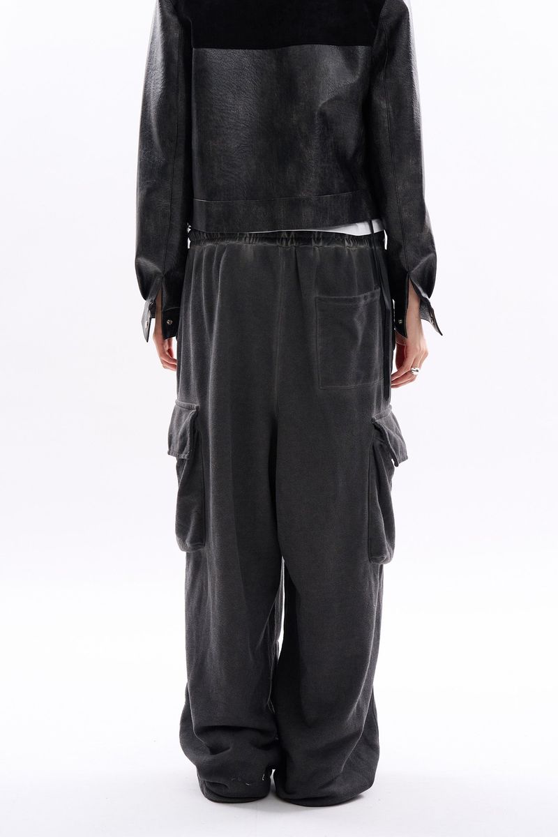 Ryhall vintage dyeing cargo sweatpants