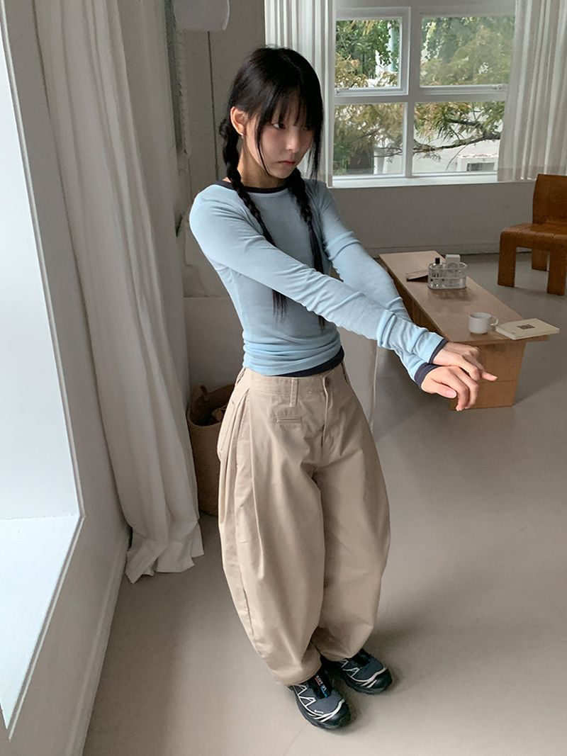 TENCEL LAYERED LONG SLEEVE (11C)