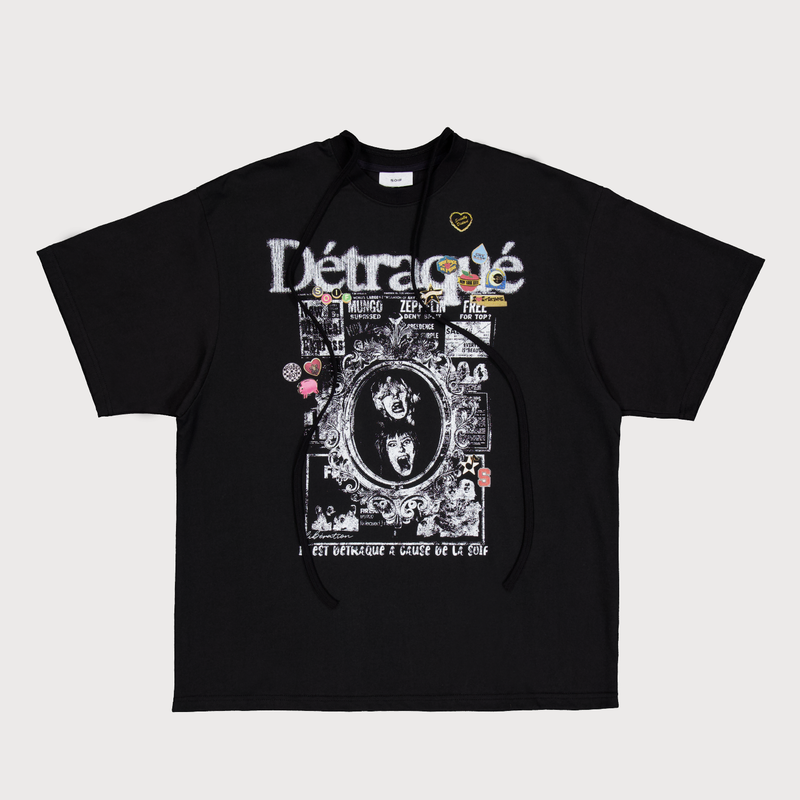 SPAGHETTI ROCK T SHIRT BLK