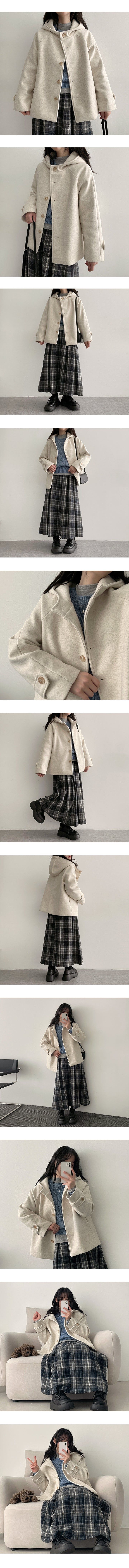Barty High-Neck Hooded Coat Jacket - Poly Lining, Quilted Lining 2 types!