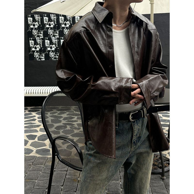  [F/W] Western leather shirts jacket(2color)