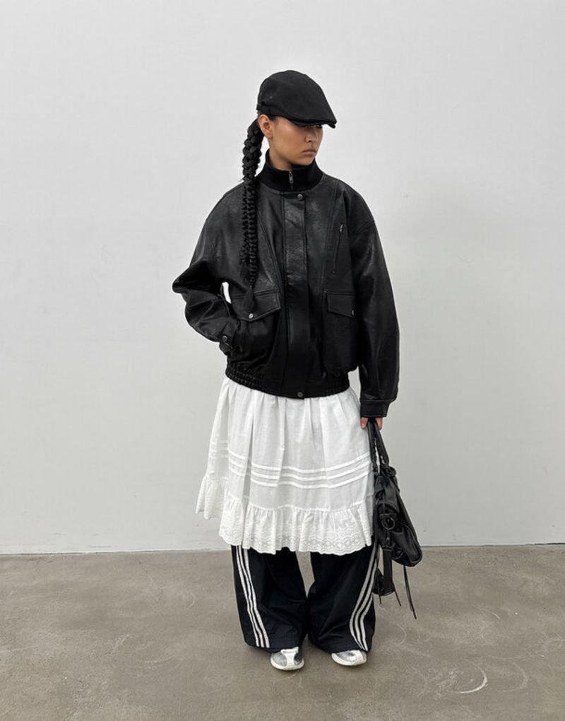 [MADE] Whisley Cotton Flare Midi Skirt