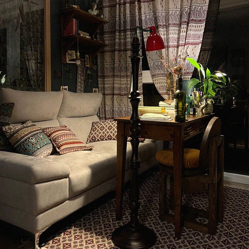 roamer chiffon curtain (148x230cm/stick type)