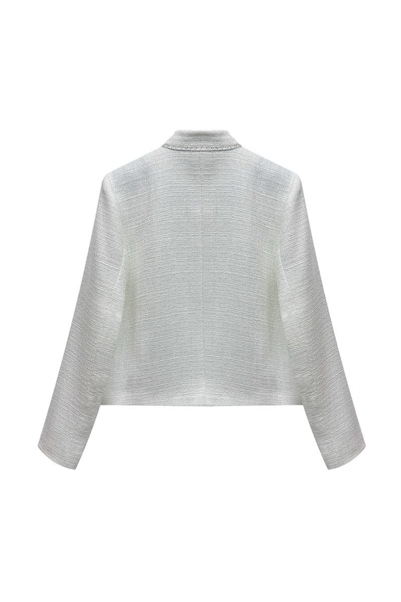 AGLOW TWEED JACKET / WHITE