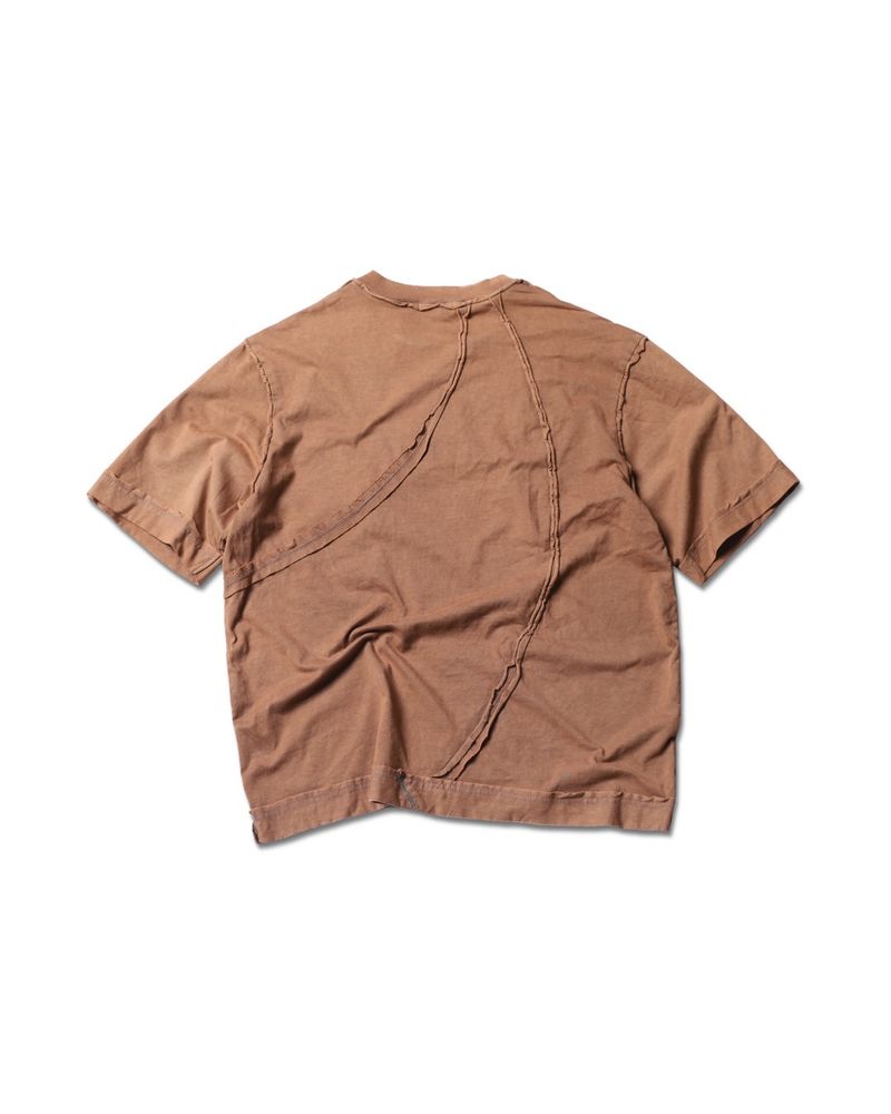 ELECTRO WASHED BROWN TSHIRT