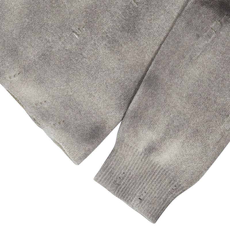 [24SS LSD COLLECTION] Spray Damaged Polo Knit_Grey