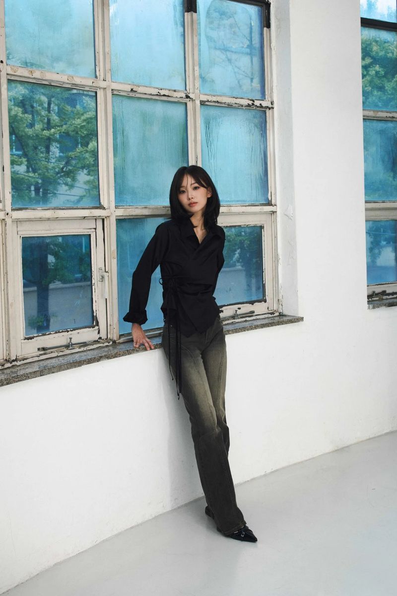 HALO WRAP SHIRT / BLACK