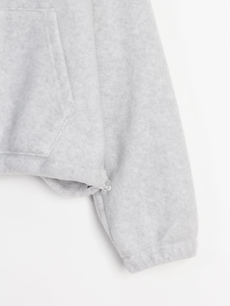 Soft hood zip-up