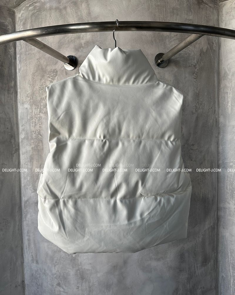 Leather Wellon Cropped Padded Best