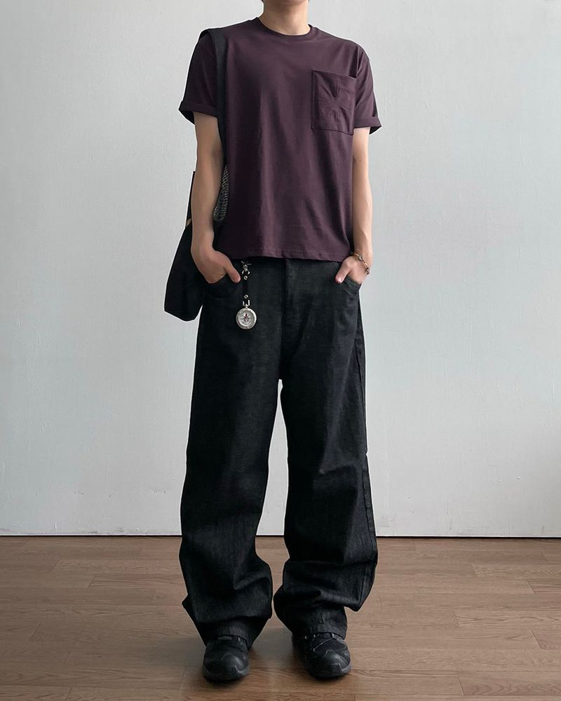 Spark Embroidered Pocket Shrot Sleeve T