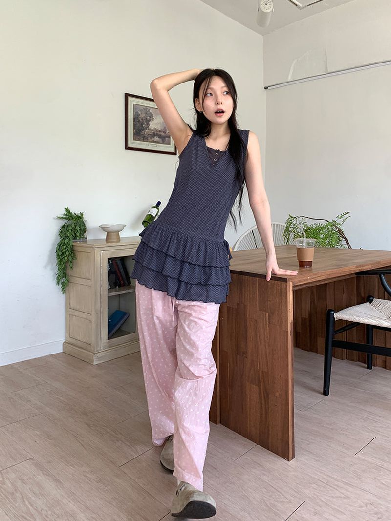 DOT CANCAN LAYERED DRESS (3C)