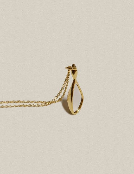 Victorian Mirror Necklace Gold