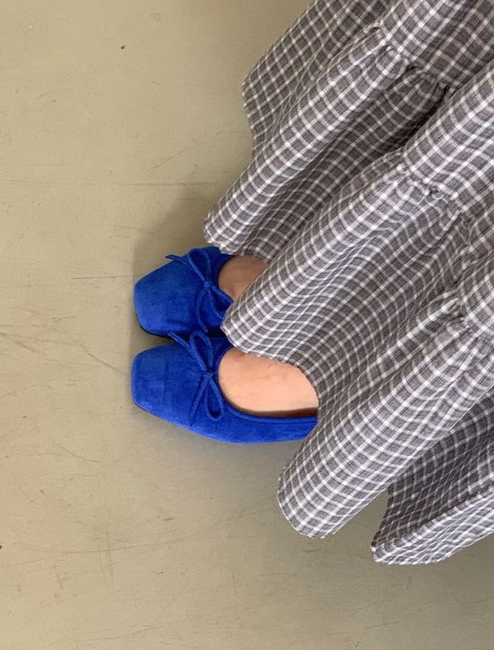 BAON(バオン)の「Tsumu Suede Ribbon Flat Shoes(Shoes)」