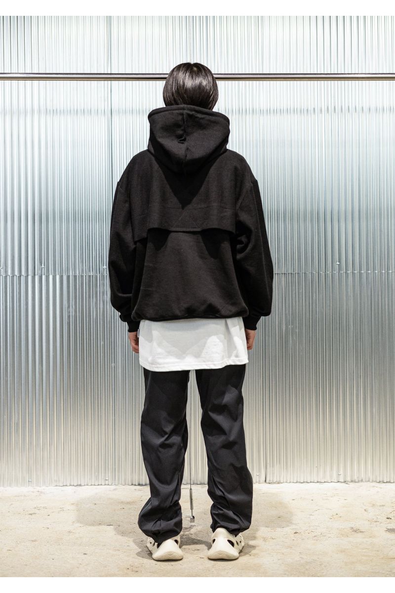 REVERSE INCISON OPEN HOODY