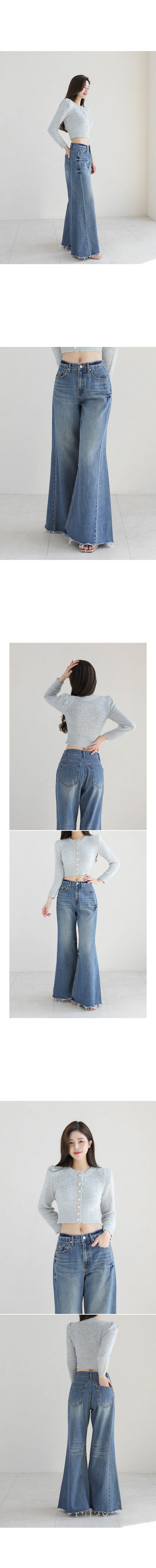moont wide denim pants