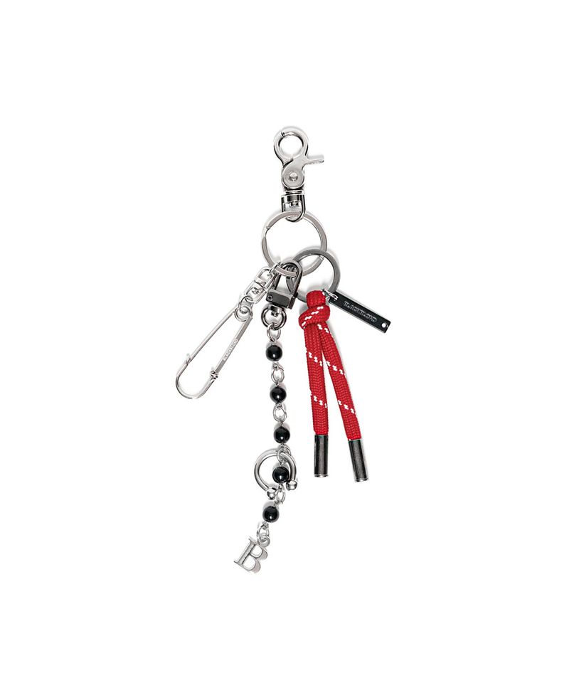 BLACKBLOND（ブラックブロンド）の「BBD ストーンボールロープキーリング (Black&Red)（トイ/キーホルダー）」