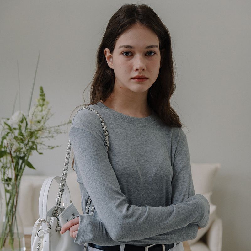 Soft Round T-shirt - Gray