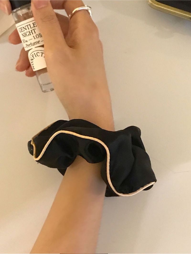 oar Jenne Satin Scrunchie [Black]