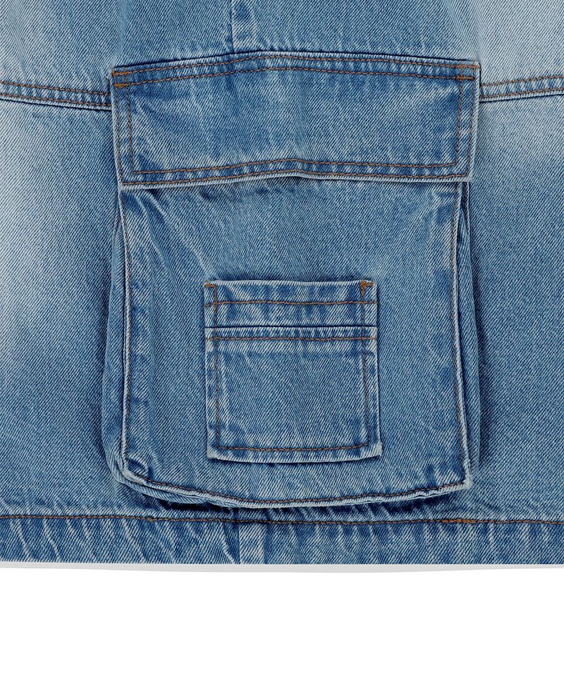 BERMUDA CARGO DENIM SHORT