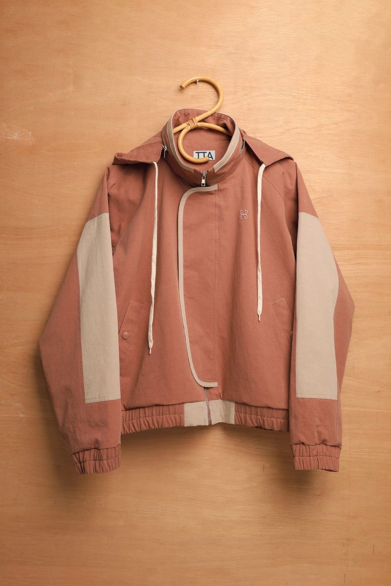 SQUARE UTILITY JUMPER-BROWN