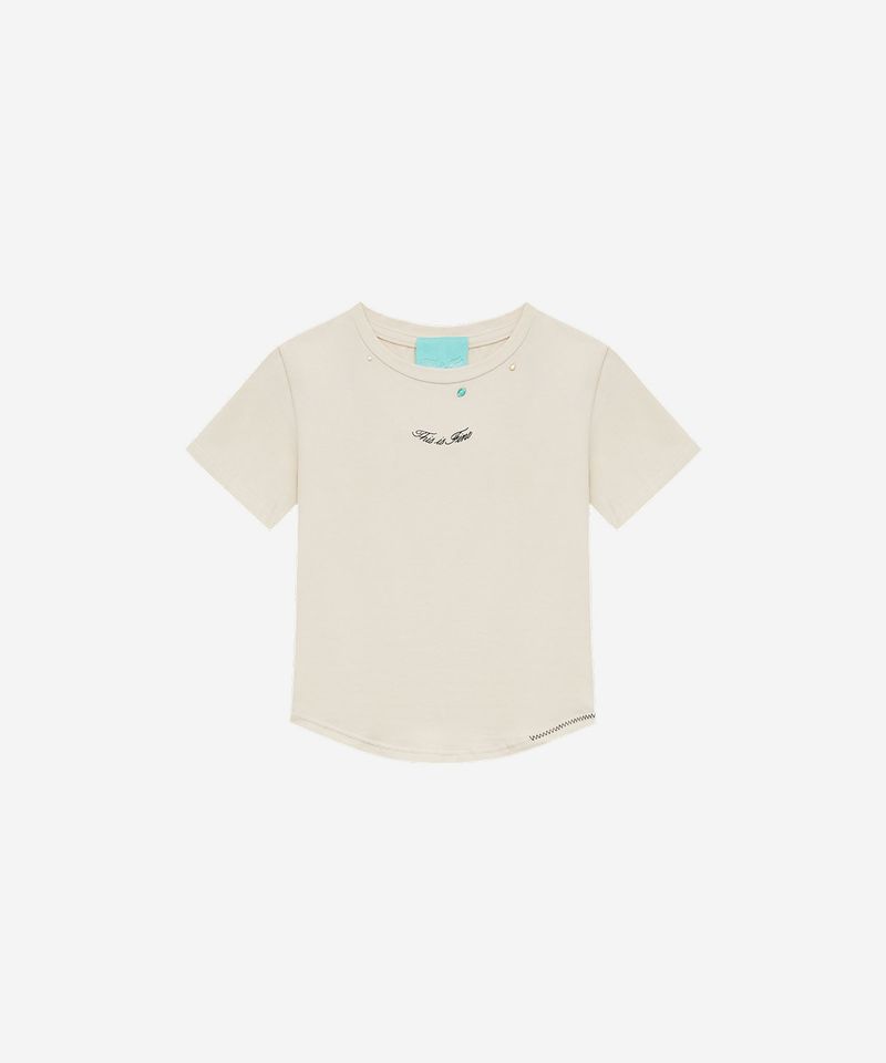 THIS IS FINE(ディス イズ ファイン)の「Baby Cropped Tee(Tops)」