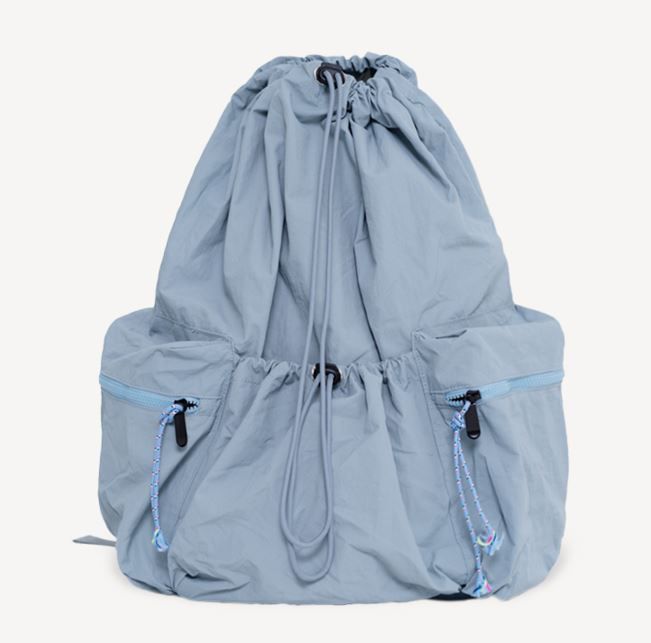 DRAWSTRING NYLON BACKPACK SKYBLUE